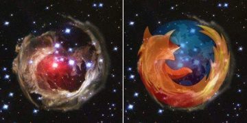 Firefox Logo in Space