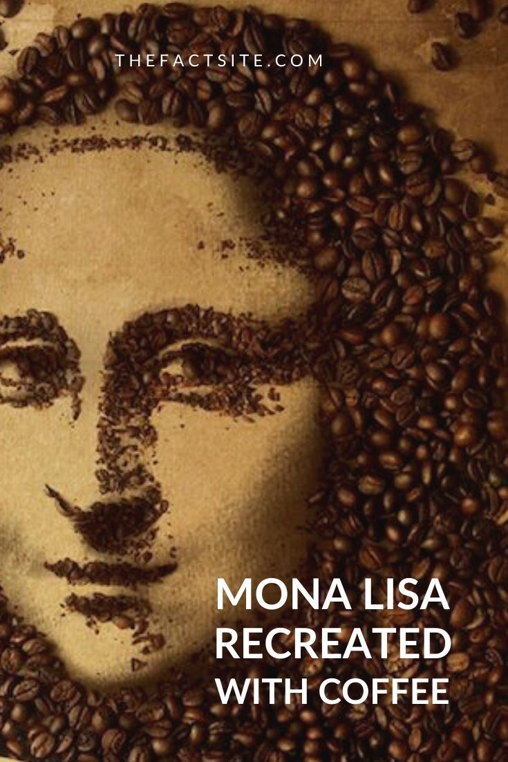 Mona Lisa Recreated With Coffee
