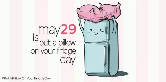 #PutAPillowOnYourFridgeDay