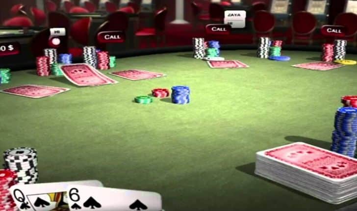 An online Texas Poker game