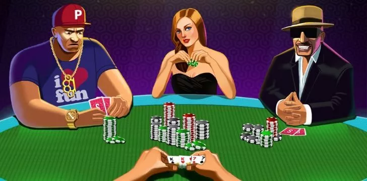 A virtual Texas Poker online game