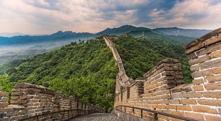 Construction on The Great Wall of China