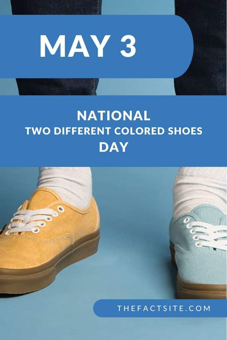 two different colored shoes day