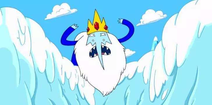 The Ice King from Adventure Time