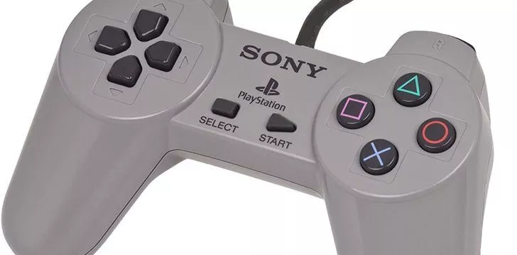 The PS1 controller is supposed to represent the console's 3D graphics