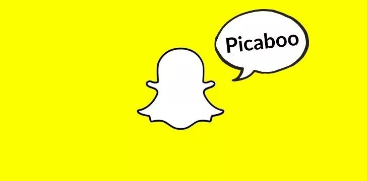 Snapchat ghost saying Picaboo
