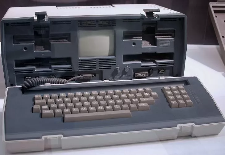 The first laptop computer.