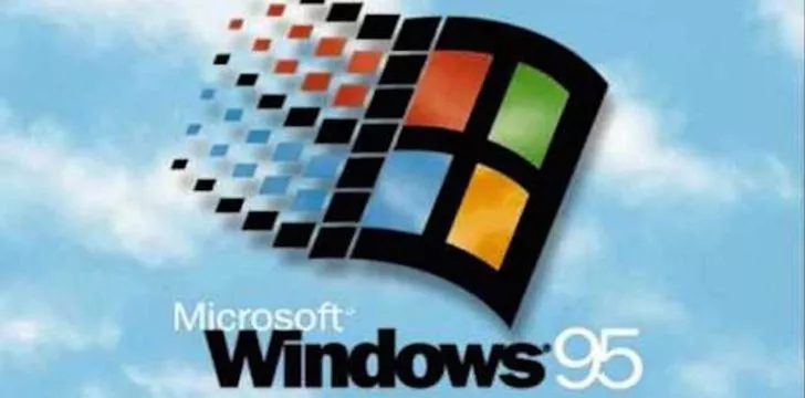 The Windows 95 logo.