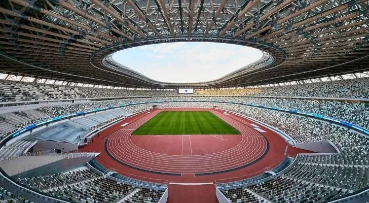 The Olympic stadium in Tokyo
