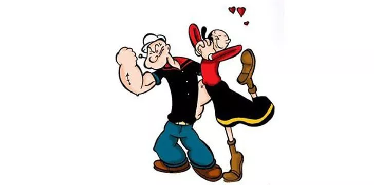 Princess Peach was loosely based on Popeye’s girlfriend Olive Oyl.