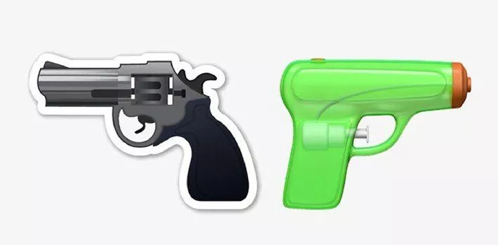 Water Pistol Emoji Replaces Gun