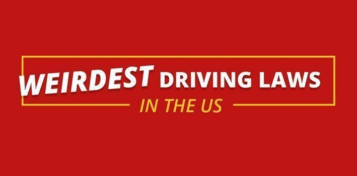 The Weirdest Driving Laws in the US Infographic