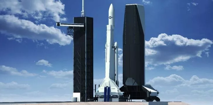 A picture of the SpaceX station