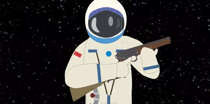 Soviet Cosmonauts took shotguns to space with them.