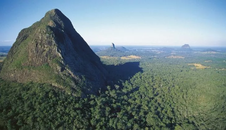 Glass mountains at the Sunshine Coast