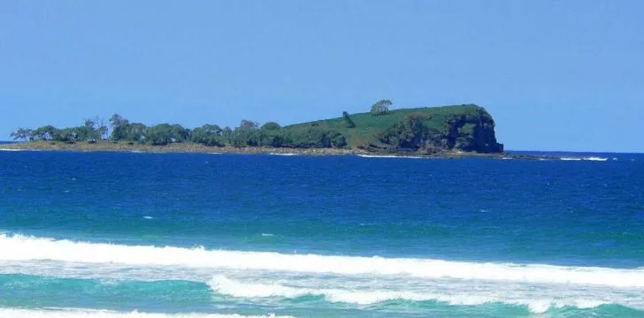 A view of The Mudjimba island