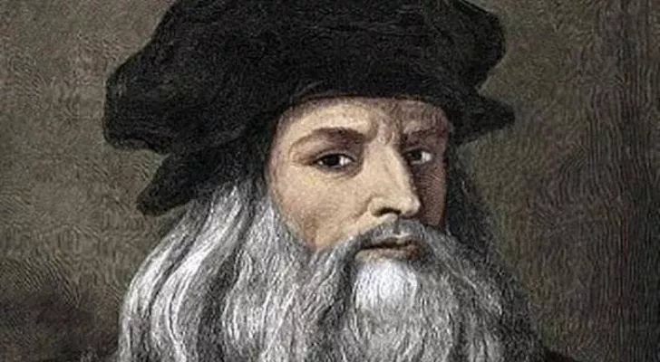 A painting of Leonardo Da Vinci