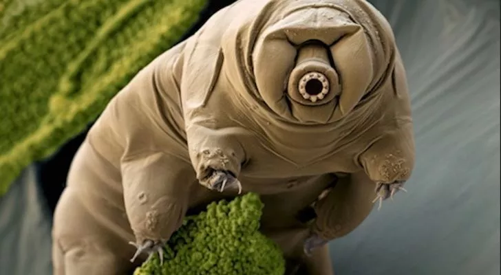 Tardigrade around plants