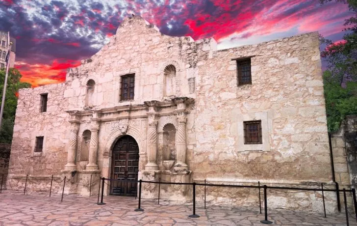 The Alamo Mission building