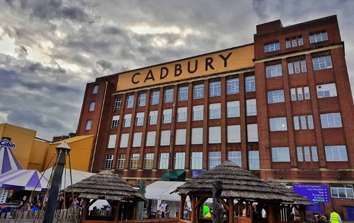 Cadbury World factory from the outside.