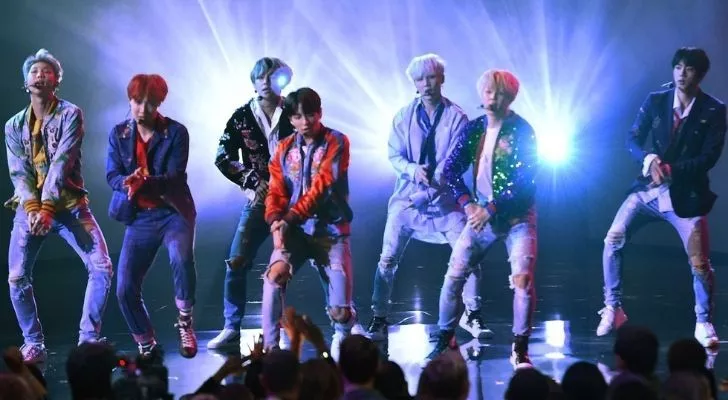 BTS at the American Music Awards in 2017