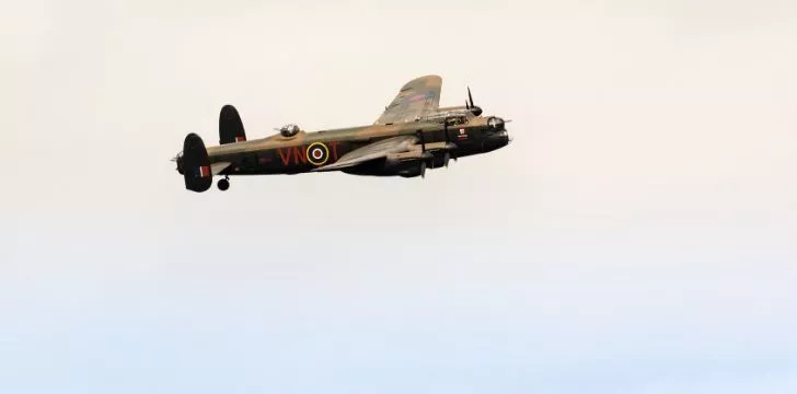 A military bomber aircraft.