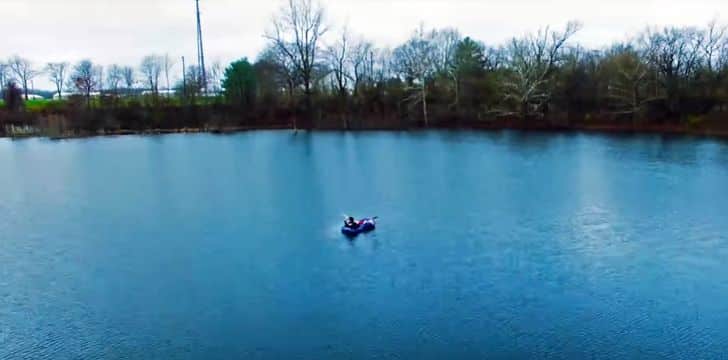 A Spoonful of Oil Can Calm A Lake - Before Photo