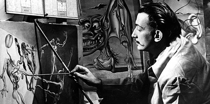 Salvador Dalí was expelled from the same art school not once, but twice.