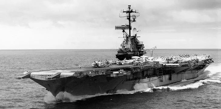 The USS Oriskany in it's glory days
