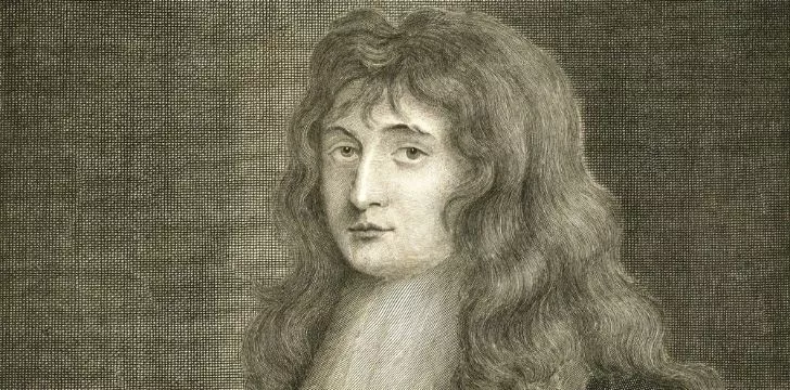 A drawing of Isaac Newton