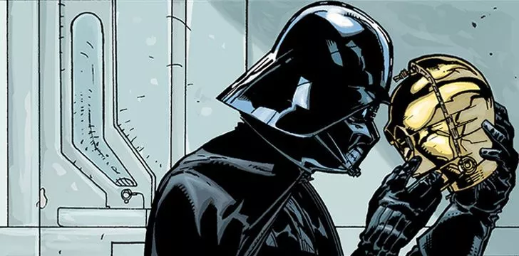 Vader remembers C-3PO in Empire Strikes Back.