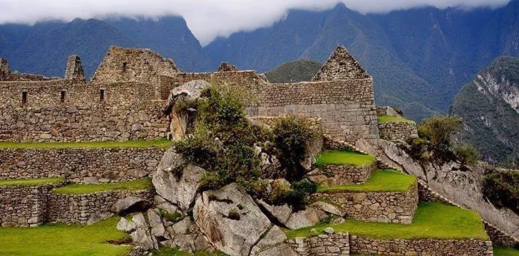 Machu Picchu lies at the intersection of two fault lines.