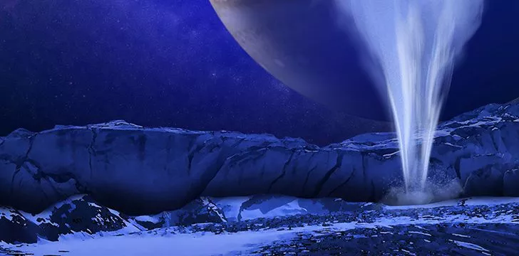 Triton has geysers erupt nitrogen into the atmosphere.