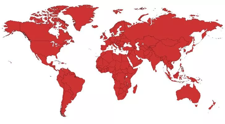 Coca-Cola is unofficially available in every country in the world.
