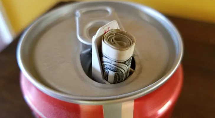 Coke had a campaign where it filled their cans with gross concoctions.