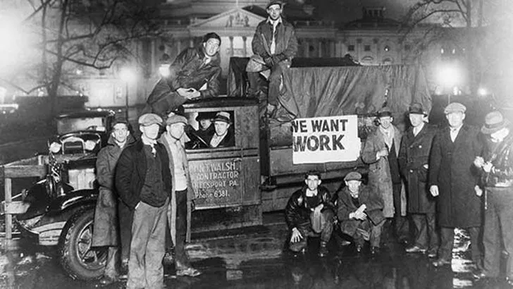 During the Great Depression, people made clothes out of food sacks.