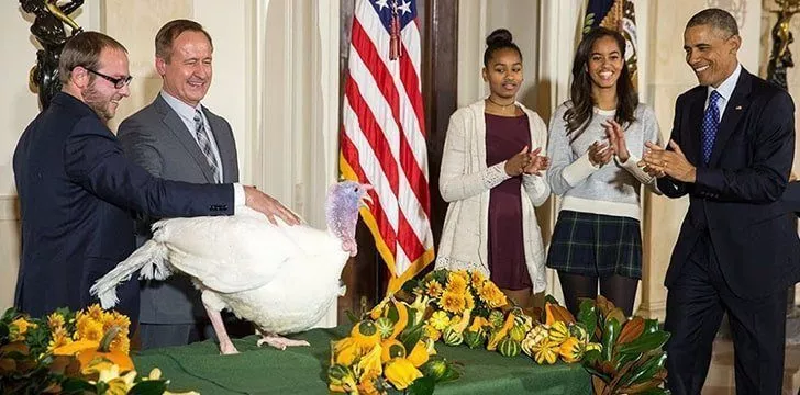There’s a tradition of pardoning a turkey.