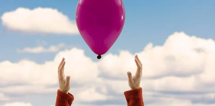 A Balloon being released into the sky