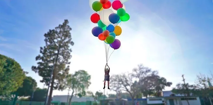 Can you float with balloons?