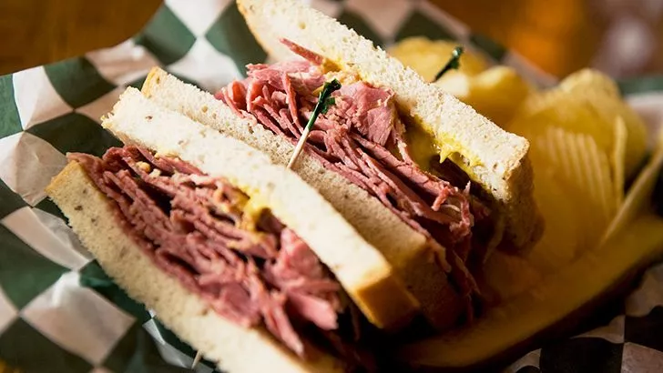 A corned beef sandwich was smuggled into space.