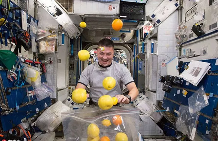 Astronauts ate food grown in space for the first time in 2015.
