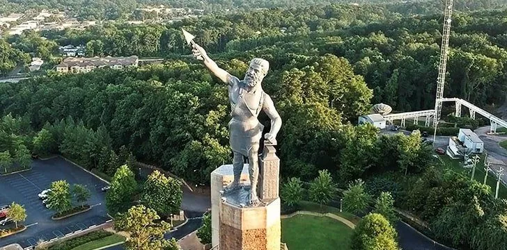 Alabama is home to the largest cast-iron statue in the world.