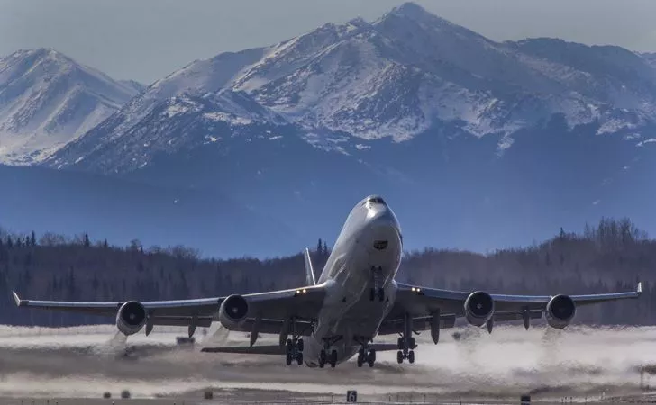 The fourth busiest air-freight airport in the world is in Anchorage, Alaska.