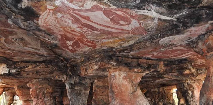 Cave art is made with natural inks