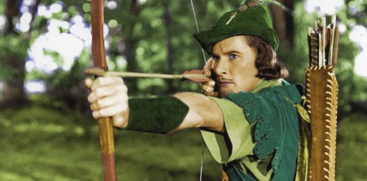 A person playing as Robin Hood