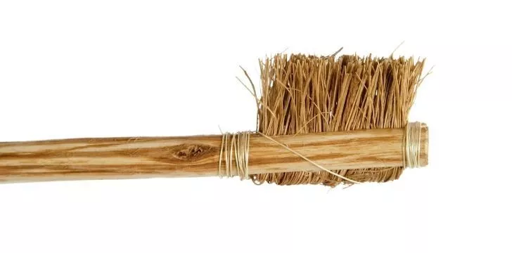 An ancient Egyptian type of toothbrush.