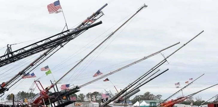 Cannons for the pumpkins launching festivities.