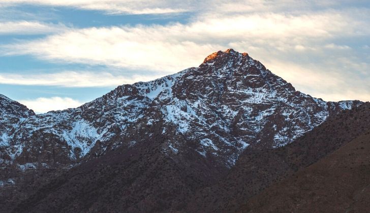 A picture of Jebel Toubkall - the highest point in Northern Africa.
