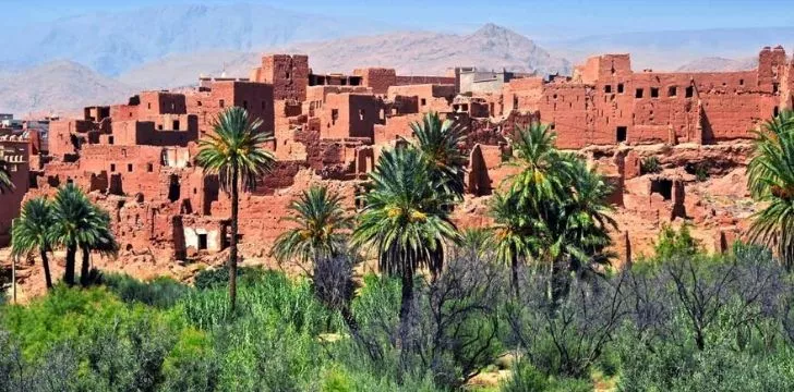 Old Moroccan buildings.