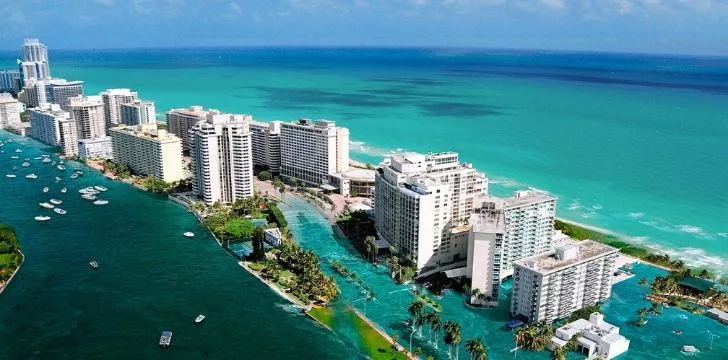 Flooding on Miami Beach